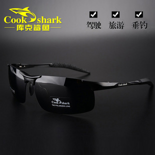 大牌设计cookshark库克鲨鱼新款直发男士太阳镜墨镜/偏光镜司机镜