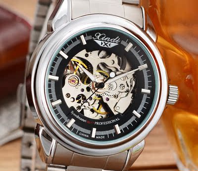 瑞士手表男士全自动机械表商务休闲镂空防水钢带款男表正品质腕表