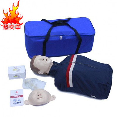 半身心肺复苏模拟人CPR心脏复苏训练人体模型 触电急救假人模型