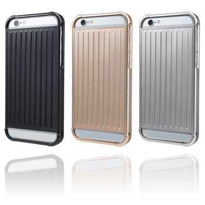 【iPhone6s/6手机壳+钢化膜套装】日本原装全铝合金行李箱9H超硬