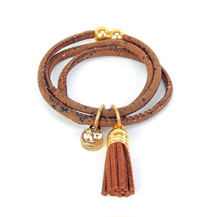 fringe bracelet条纹软木手链 葡萄牙进口软木饰品FH-ART1508
