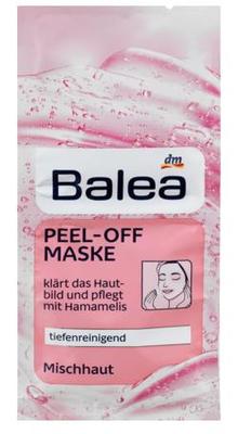 现货德国 Balea芭乐雅 琥珀清洁面膜 撕拉式8ml*2袋 缩小毛孔