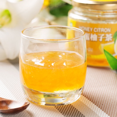 【两瓶送杯勺】蜂蜜柚子茶500g 夏季冷饮 水果茶果酱 冲饮甜食品