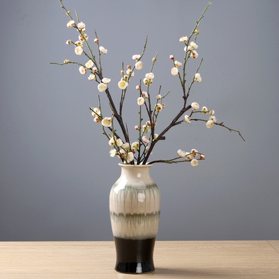新中式现代陶瓷花瓶花器花具亮釉客厅玄关桌面花瓶花艺家居摆设品