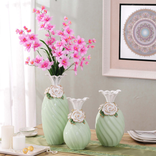 现代落地花瓶客厅摆件家居饰品装饰奢华花器摆设大号创意花瓶插花